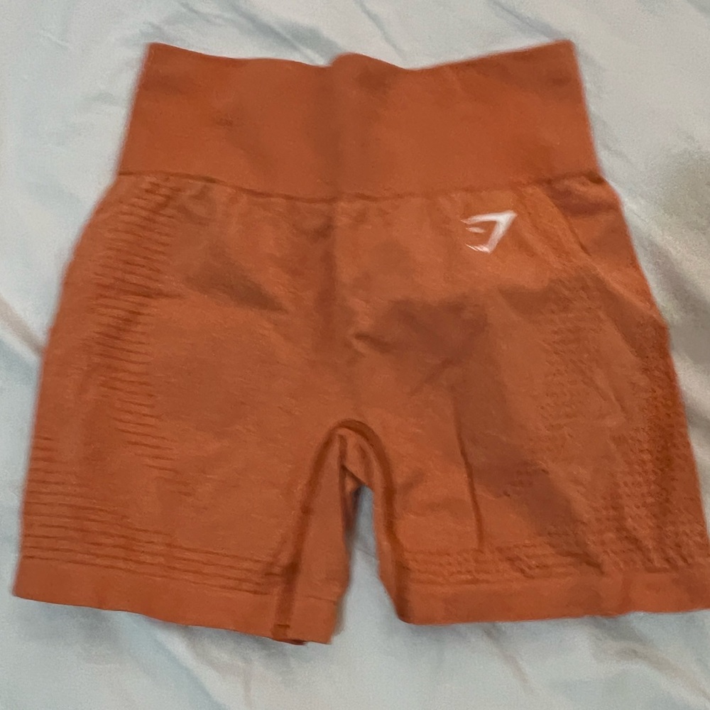 Gymshark Vital Seamless Shorts Orange // size small